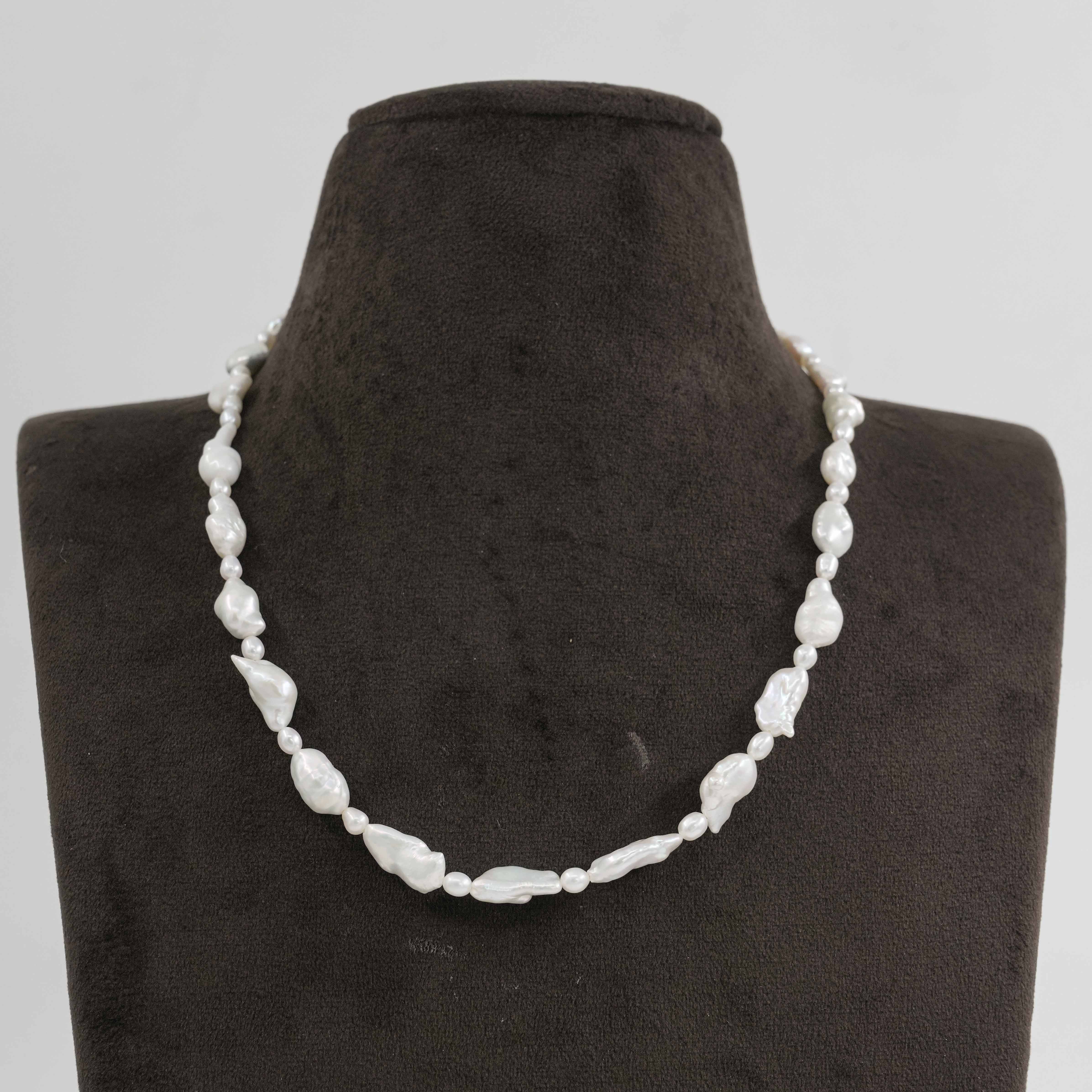 The Pearl Atelier by Kabra Pearls - Baroque Single Layered Pearl Necklace